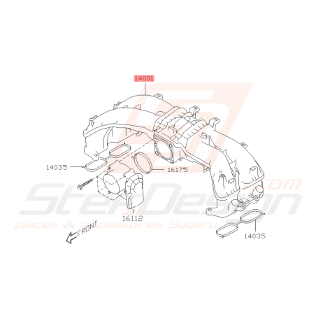 Collecteur d'admission Origine Subaru BRZ 2013 - 201940270