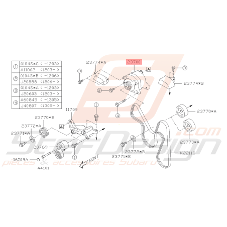 Alternateur Origine Subaru BRZ 2013 - 201940424