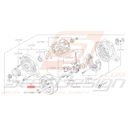 Stator d'Alternateur Origine Subaru BRZ 2013 - 201940436