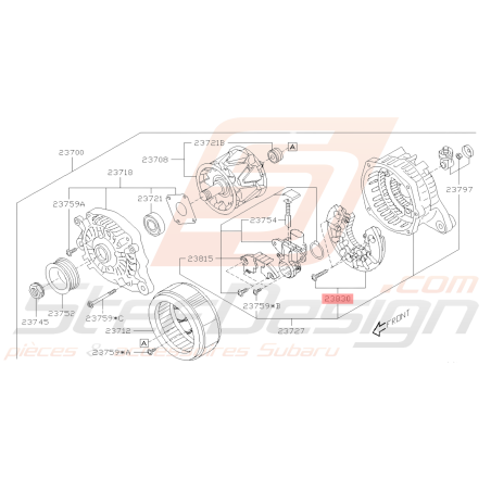 Diode d'Alternateur Origine Subaru BRZ 2013 - 201940442