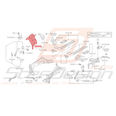 Support de Suspension Origine Subaru BRZ 2013 - 201940550