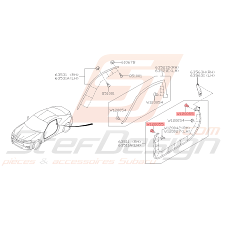 Agrafe Origine Subaru BRZ 2013 - 201941449