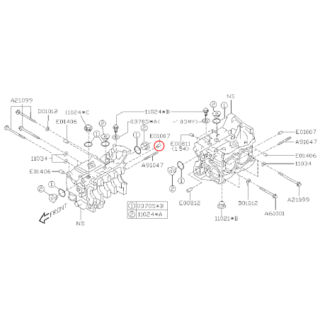 Goupille cylindre bas moteur