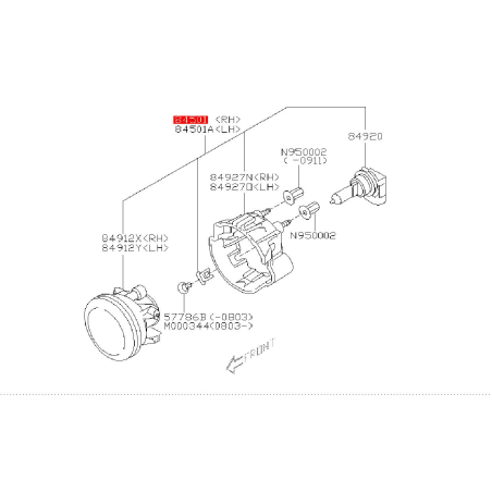 Anti-brouillard complet subaru WRX/STI 08-10